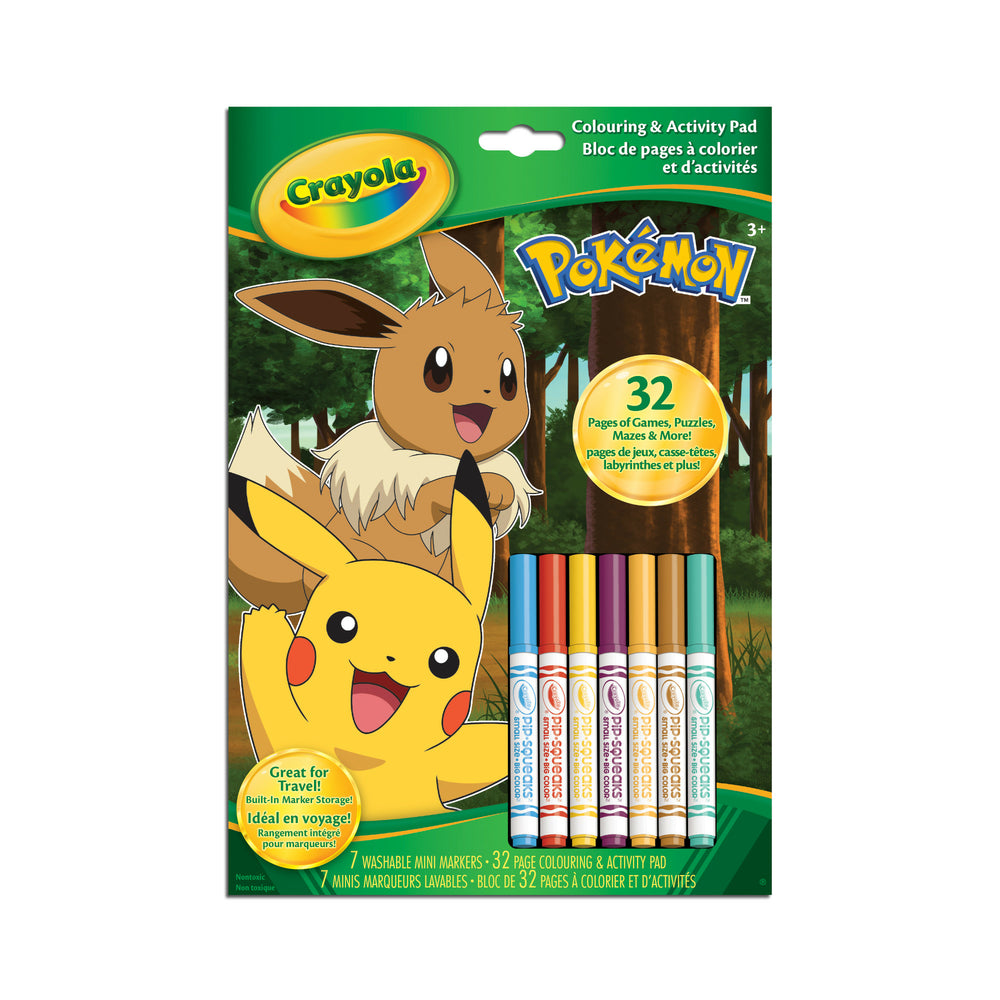 Image of Crayola Colouring & Activity Book - Pokemon