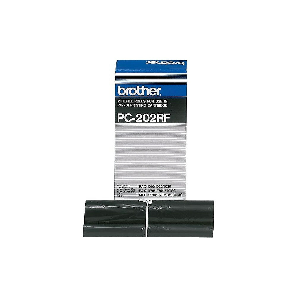 Image of Brother PC202 Fax Ribbon Refill Roll, Dual Pack (PC202RF), 2 Pack