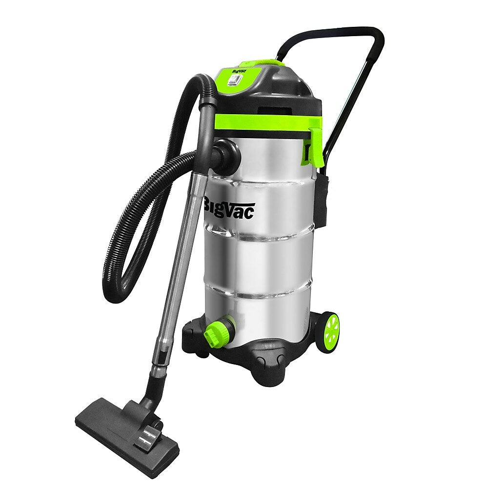 Image of Big Vac Wet/Dry Stainless Steel Vacuum, 12 Gallon (55272)