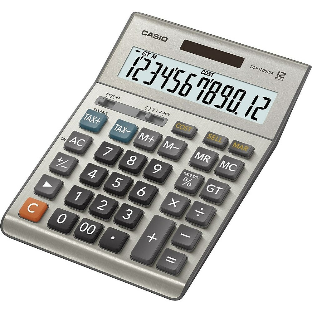 Image of Casio DM-1200BM 12-Digit Solar Profit Tax Calculator