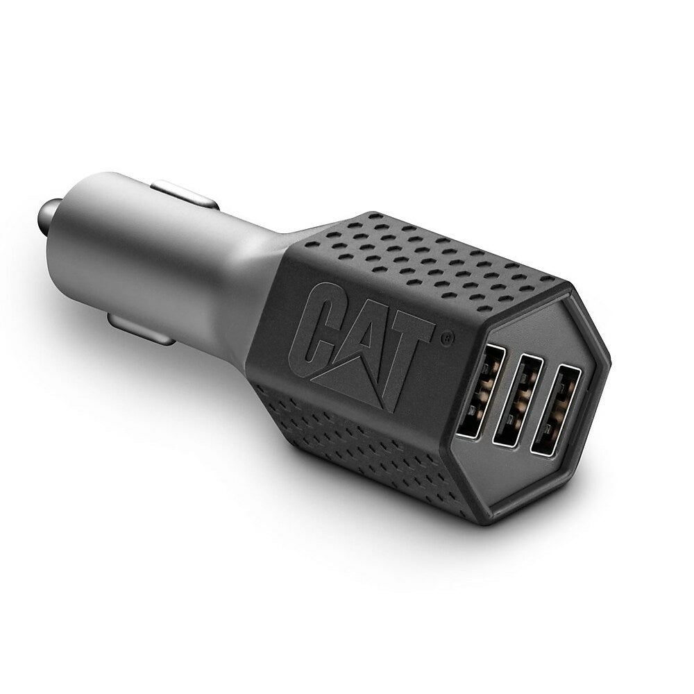 Image of Cat Triple USB 7.2amp DC Adapter, Black