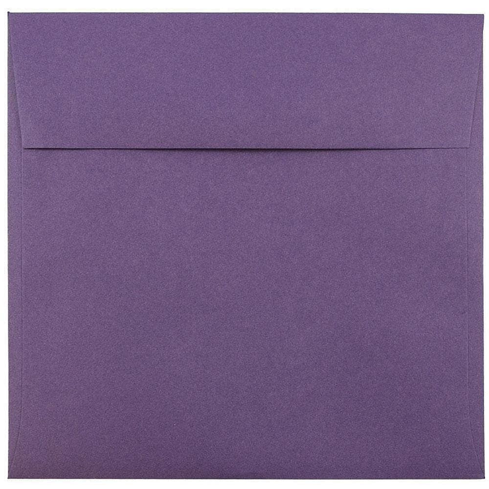 Image of JAM Paper 8.5 x 8.5 Square Envelopes, Dark Purple, 1000 Pack (563912527B)