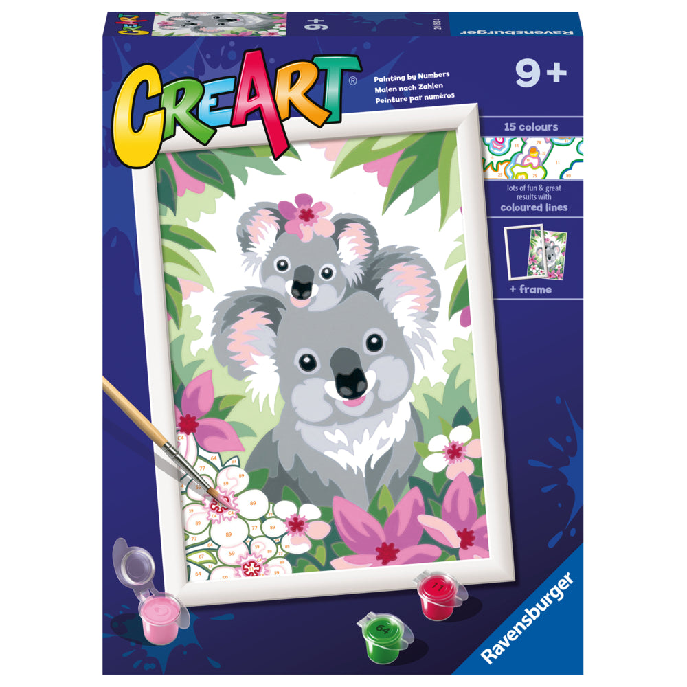 Image of Ravensburger CreArt Koala Cuties Painting By Numbers Kit