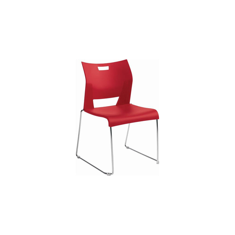 Image of Global Duet Armless Stacking Chair - Scarlet, Red