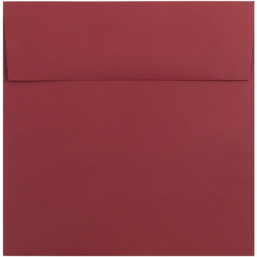 Image of JAM Paper 8.5 x 8.5 Square Envelopes, Dark Red, 1000 Pack (31511323B)