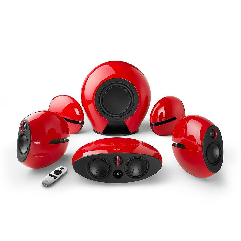 Image of Edifier Luna E255 Wireless 5.1 Surround Sound Home Theatre System, Red