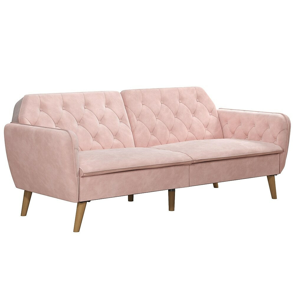 Image of Novogratz Tallulah Memory Foam Futon, Pink