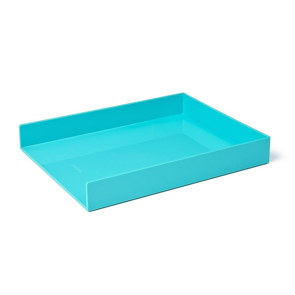 Image of Poppin Single Letter Tray - Aqua, Blue