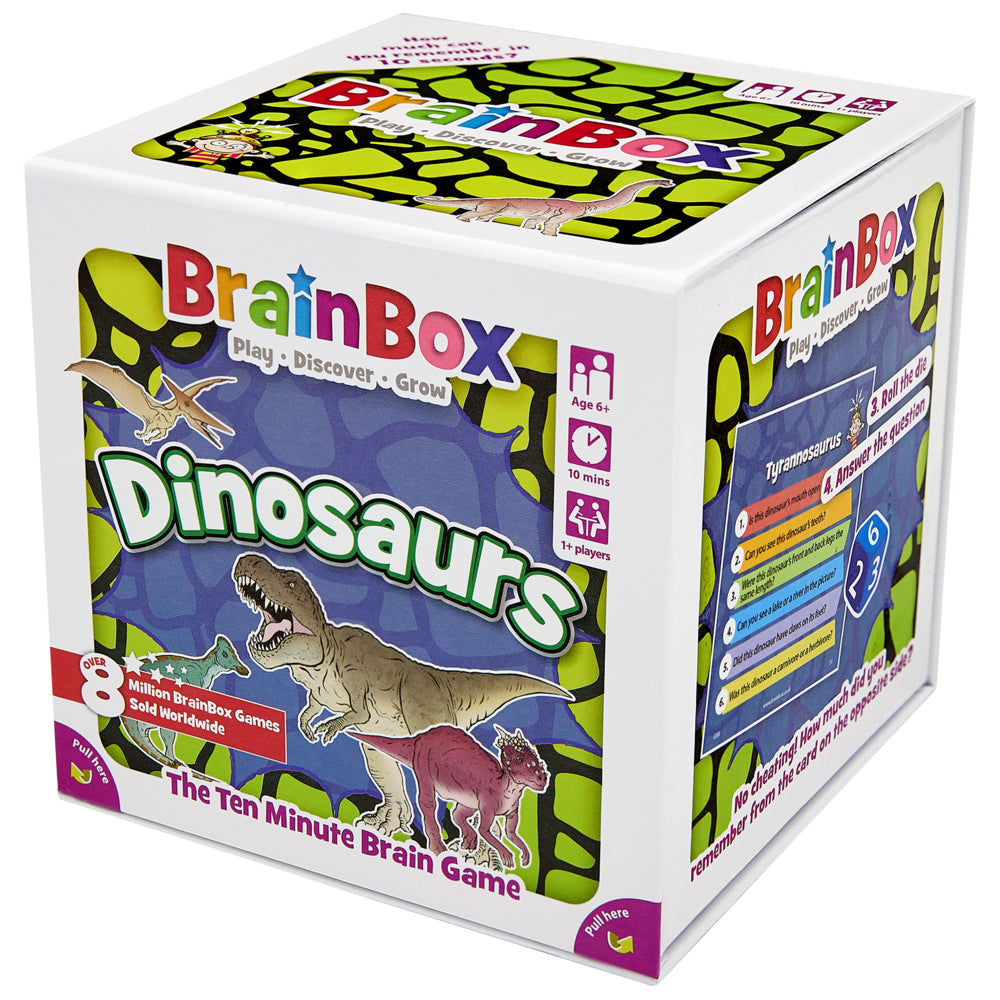 Image of The Green Board Games Brainbox - Dinosaurs