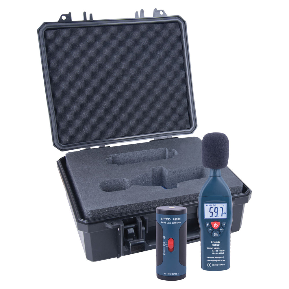 Image of REED Instruments R8050-KIT Sound Level Meter and Calibrator Kit