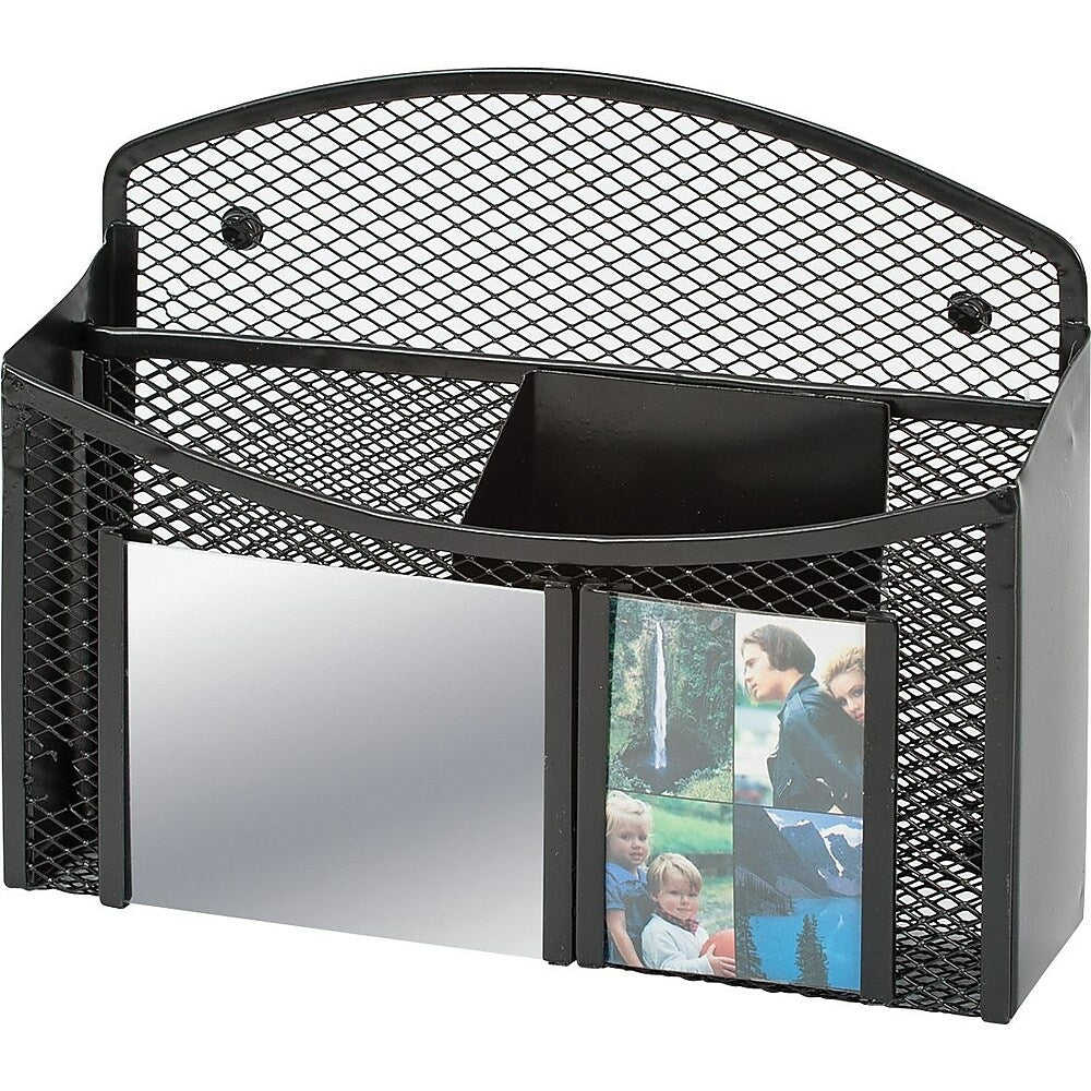 Image of Locker Gear Magnetic Mesh Locker Organizer with Mirror - 4 Compartment - Assorted Colours