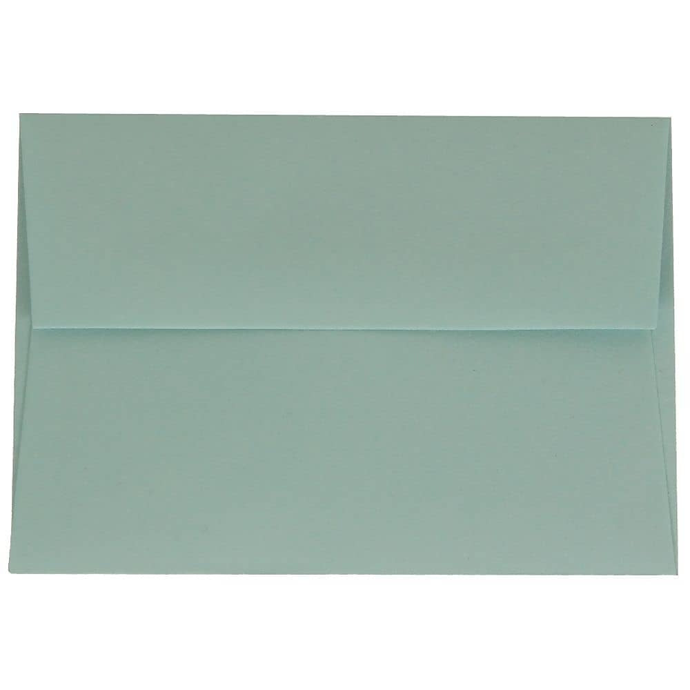 Image of JAM Paper 4bar A1 Envelopes, 3.63 x 5 1/8, Aqua Blue, 1000 Pack (5157439B)