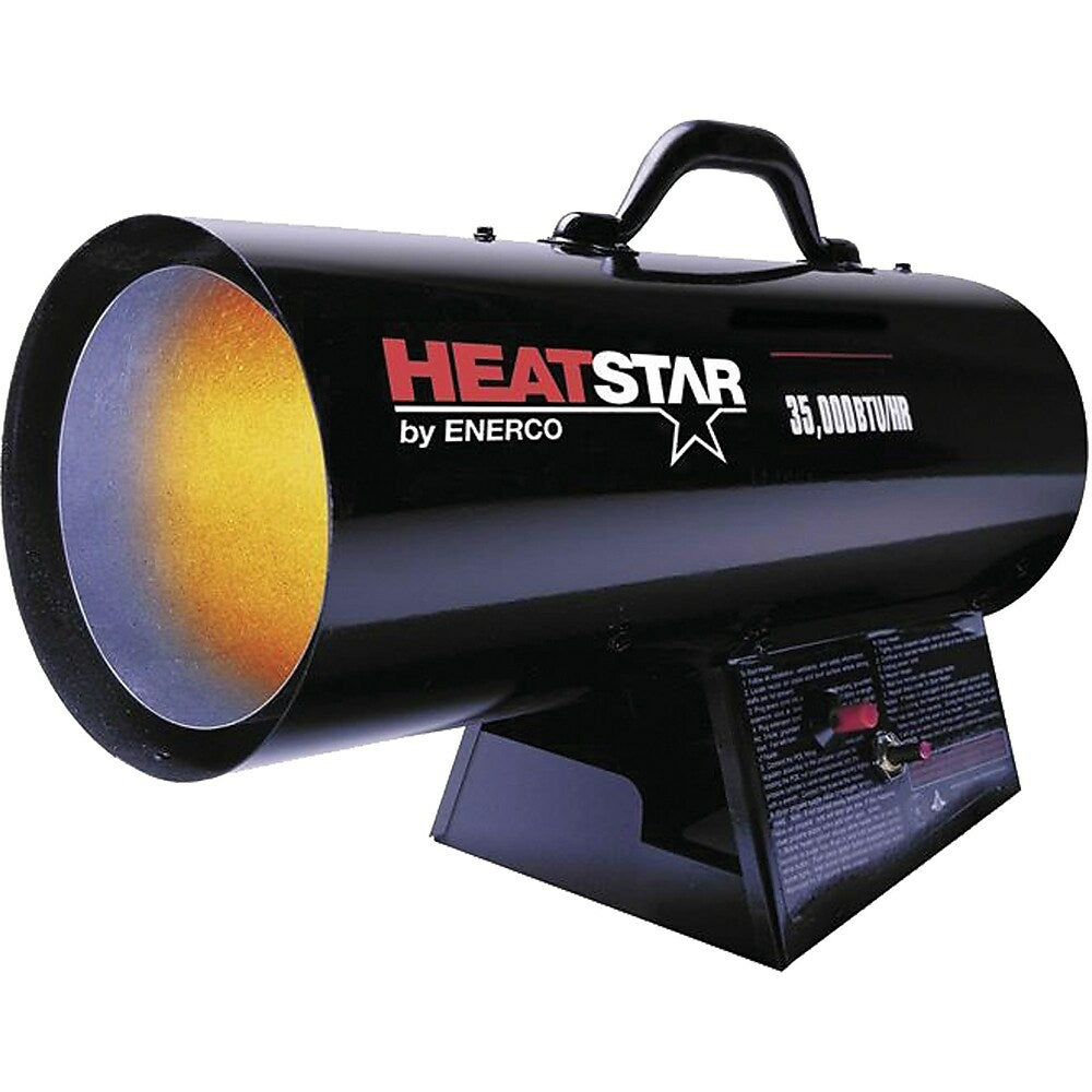 Image of HeatStar Contractor Series - Forced Air Propane Heaters, EA293, BTU Rating - 35000, Black