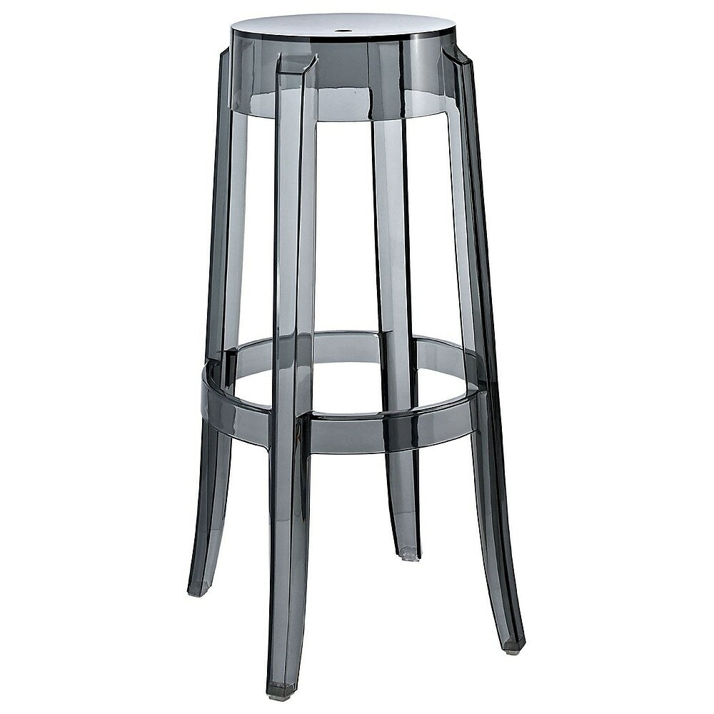 Image of Nicer Furniture Replica Philippe Starck Charles Ghost Stool Transparent Smoke Counter