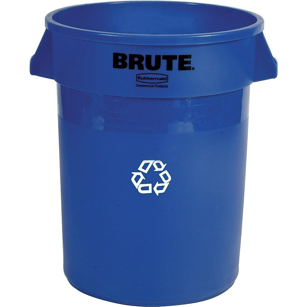 Image of Rubbermaid Brute Recycling Container, Blue