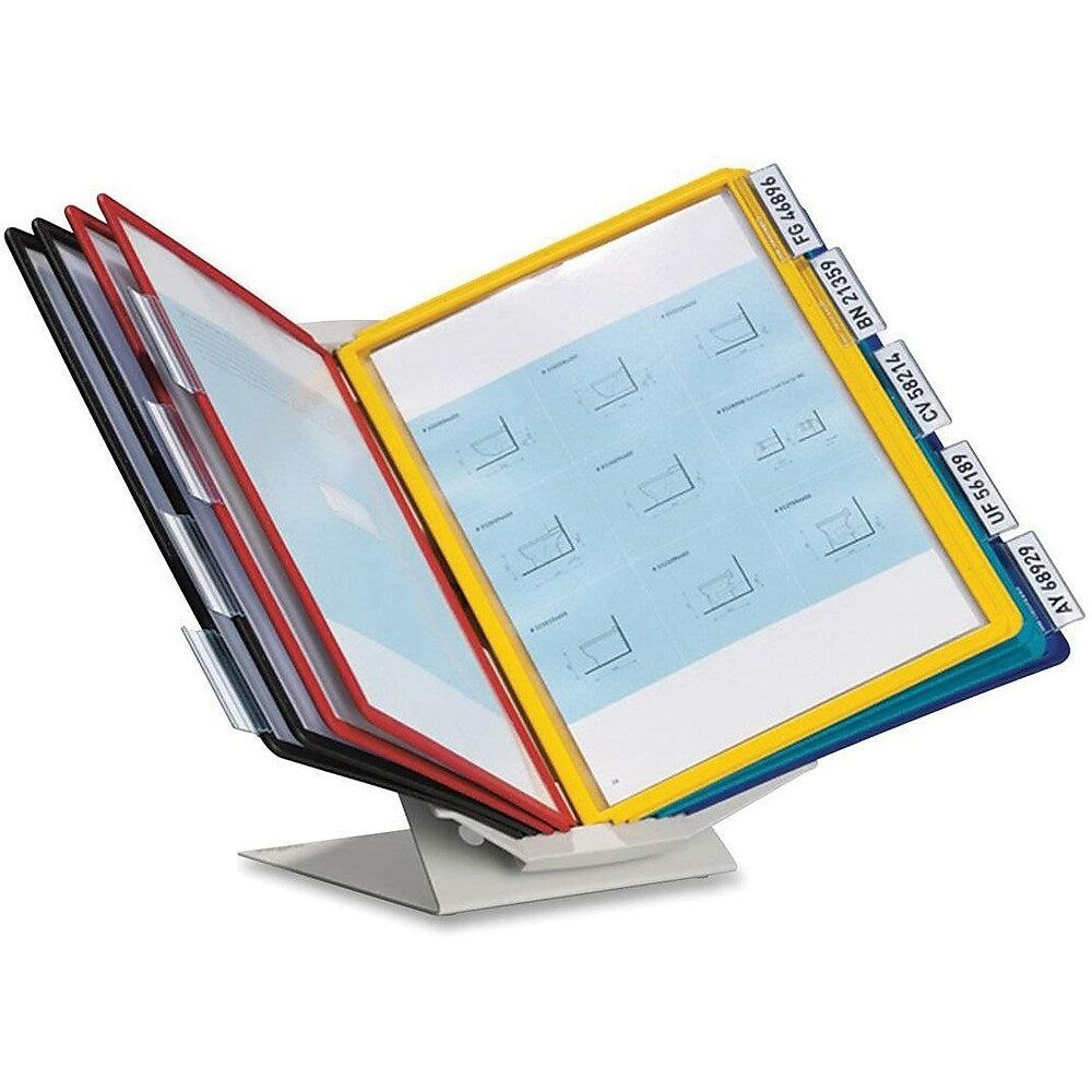 Image of Durable Sherpa Vario Pro Display Reference System, 10 Panels/Pack, Assorted Colours