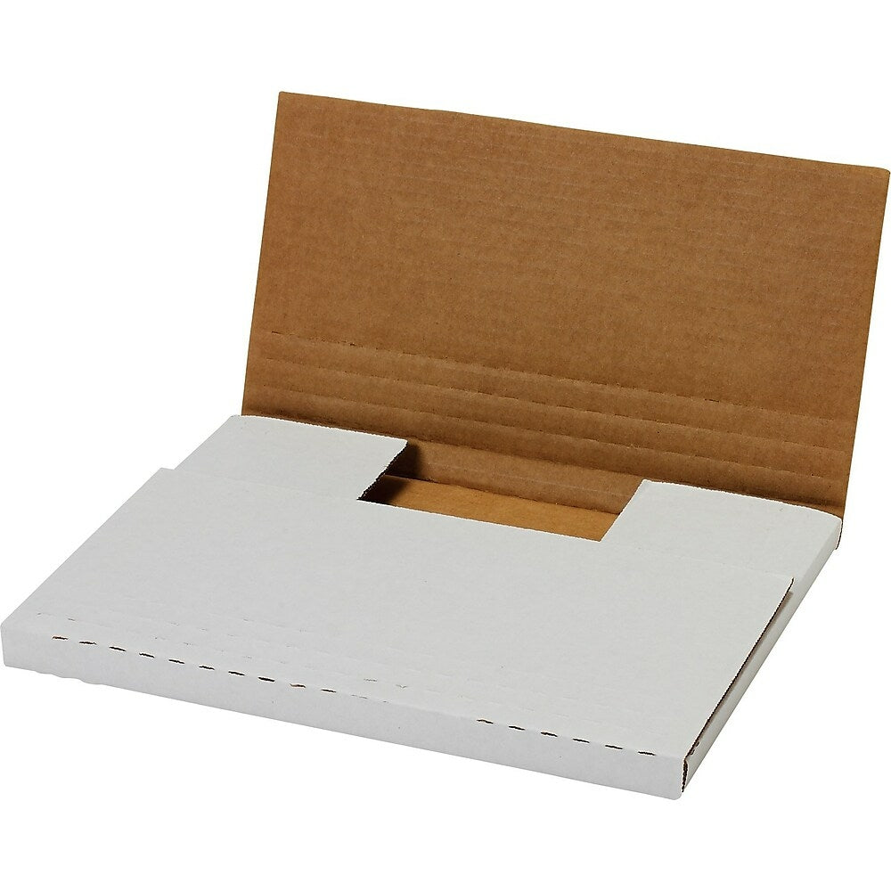 Image of Easy-Fold Mailers, 6-5/8" x 9-5/8", White, 100 Pack