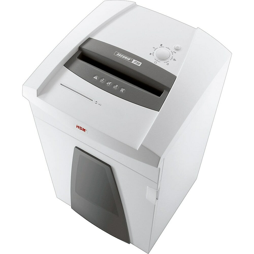 Image of HSM SECURIO P36S 49-Sheet Strip-Cut Commercial Shredder