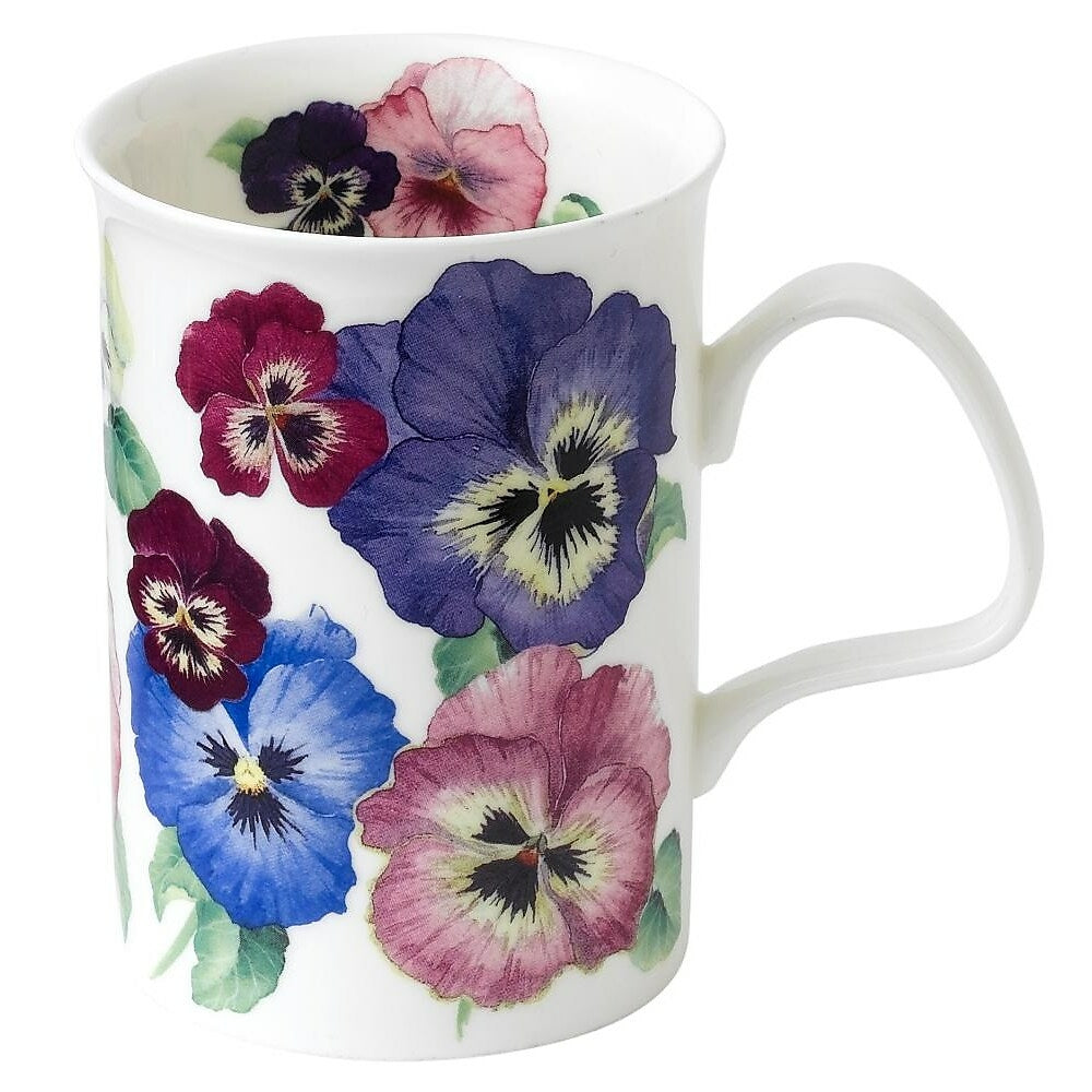 Image of Roy Kirkham Mugs (Set of 6) - Pansies, Lancaster Shape