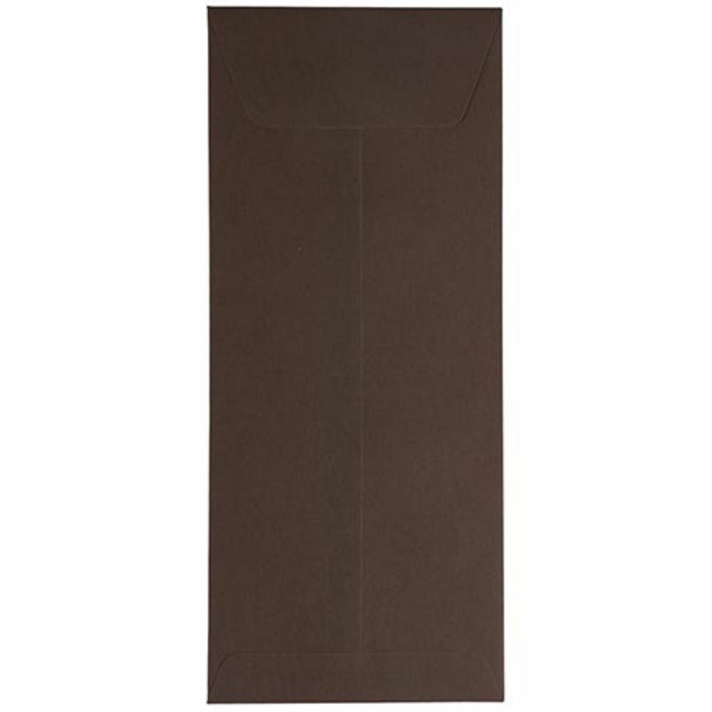 Image of JAM Paper #14 Policy Business Envelopes - 5" x 11.5" - Chocolate Brown Recycled - 25 Pack
