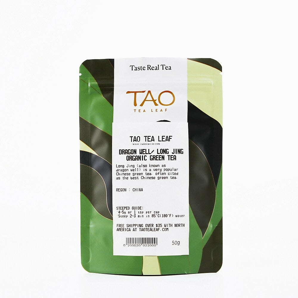 Image of Tao Tea Leaf Organic Dragon Well Green Tea - Loose Leaf - 50g