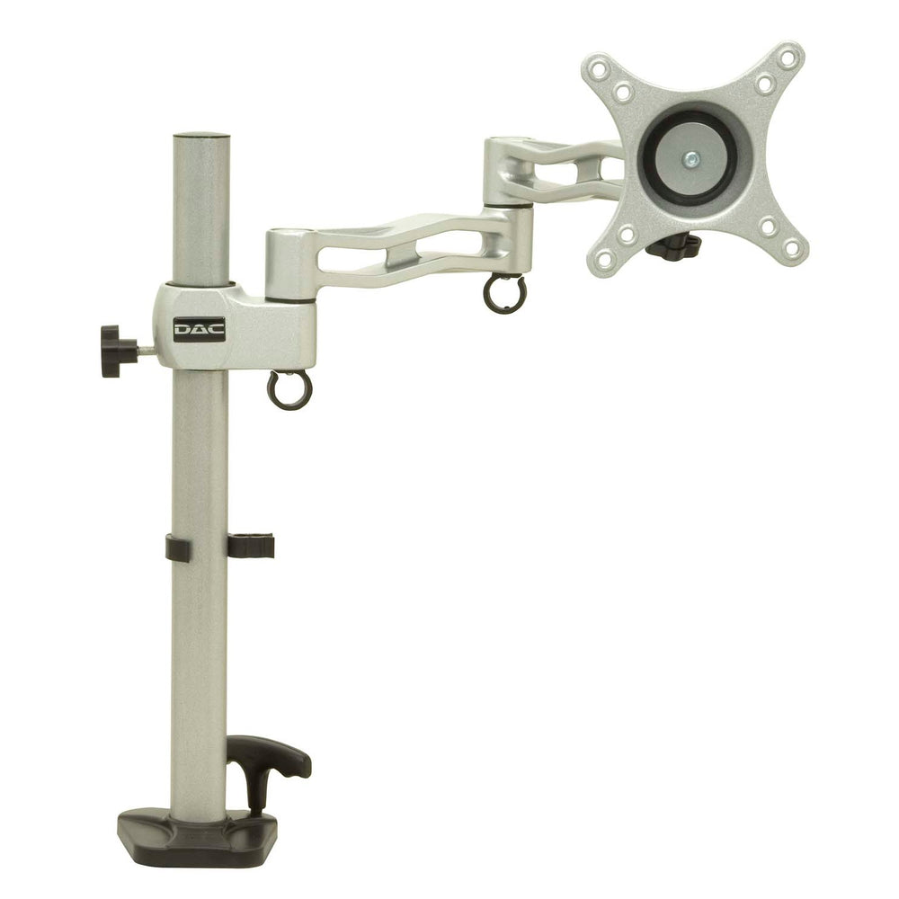 Image of DAC MP-199 Height Adjustable Articulating Monitor Arm, Single Arm - Silver