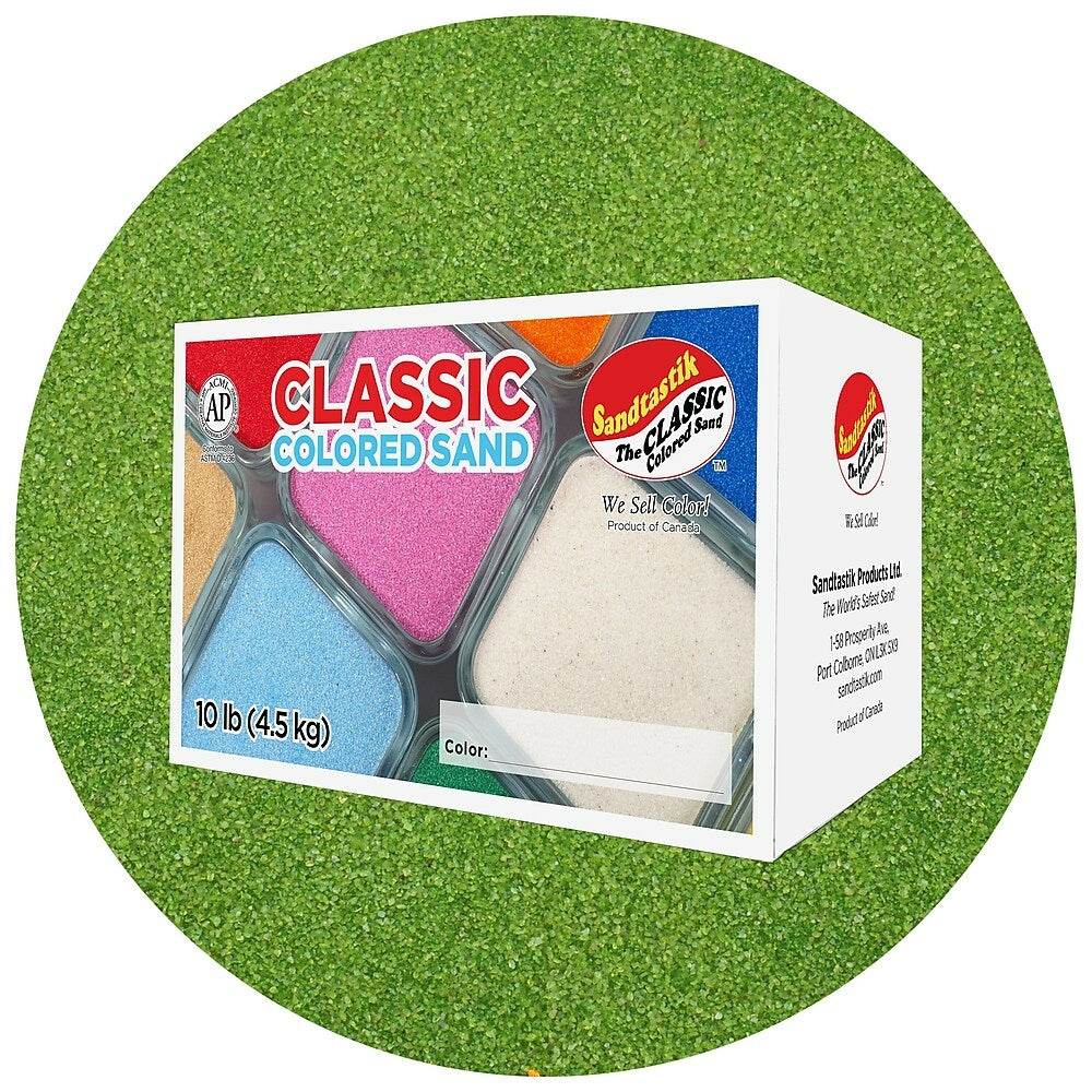 Image of Sandtastik Classic Coloured Sand, 10 lb (4.5 kg) Box, Evergreen
