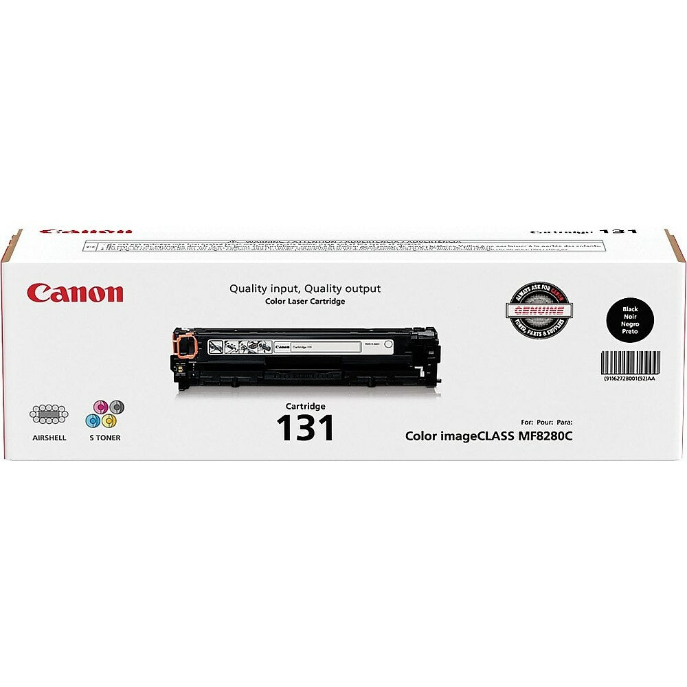 Image of Canon 131 Black Toner Cartridge (6272B001)