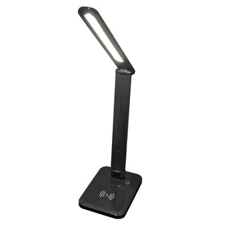 Lampe de bureau touch Led dimmable ROOD grise en alu/silicone/métal