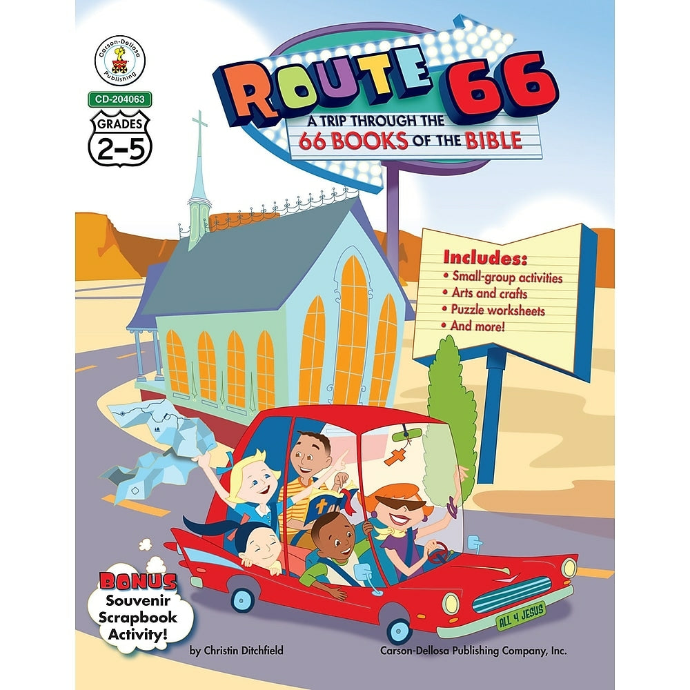 Image of eBook: Christian 204063-EB Route 66: A Trip through the 66 Books of the Bible - Grade 2 - 5