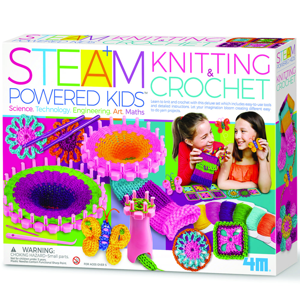 Image of 4m Steam Kids Deluxe Knitting & Crochet