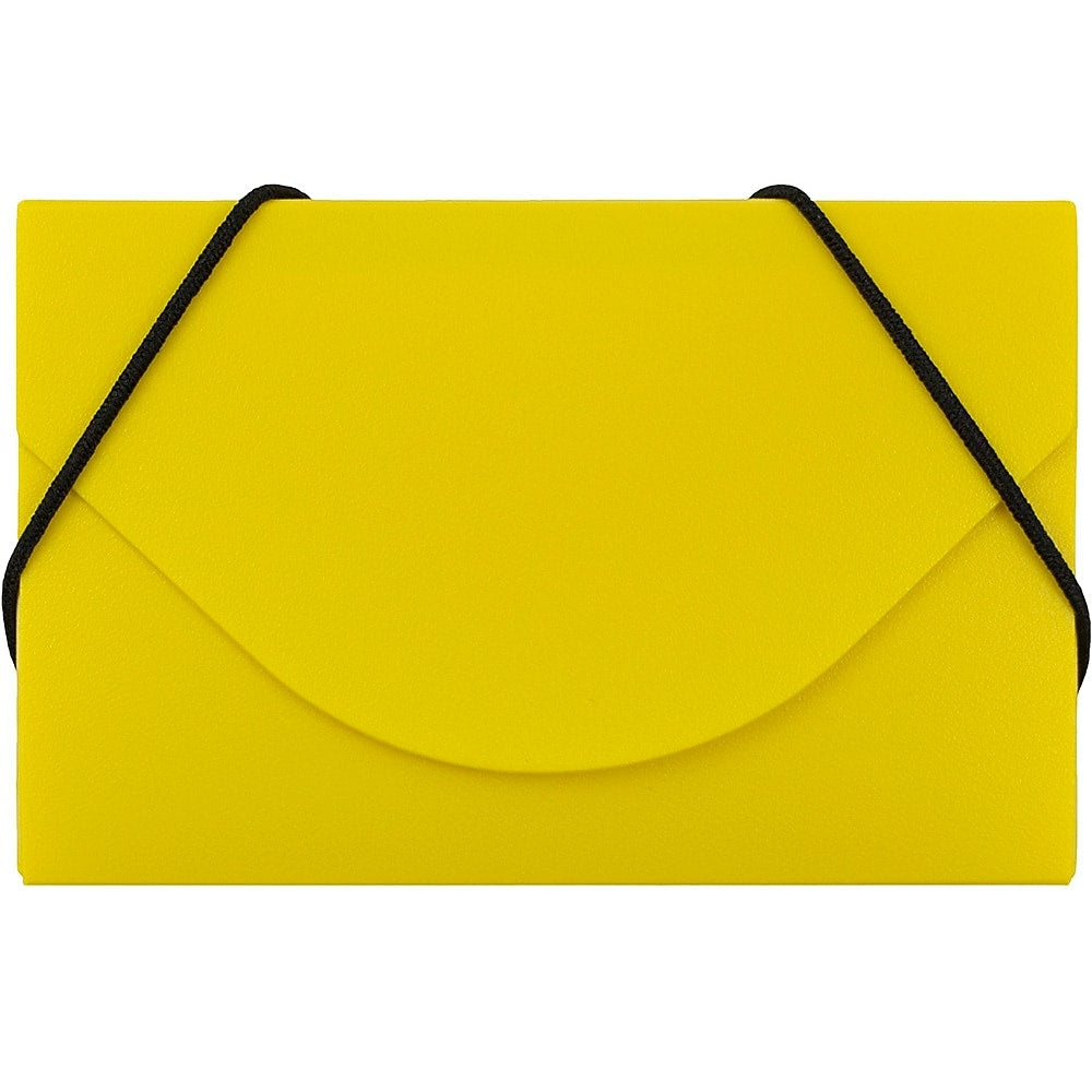 Image of JAM Paper Plastic Business Card Case, Yellow, 100 Pack (291618971B)