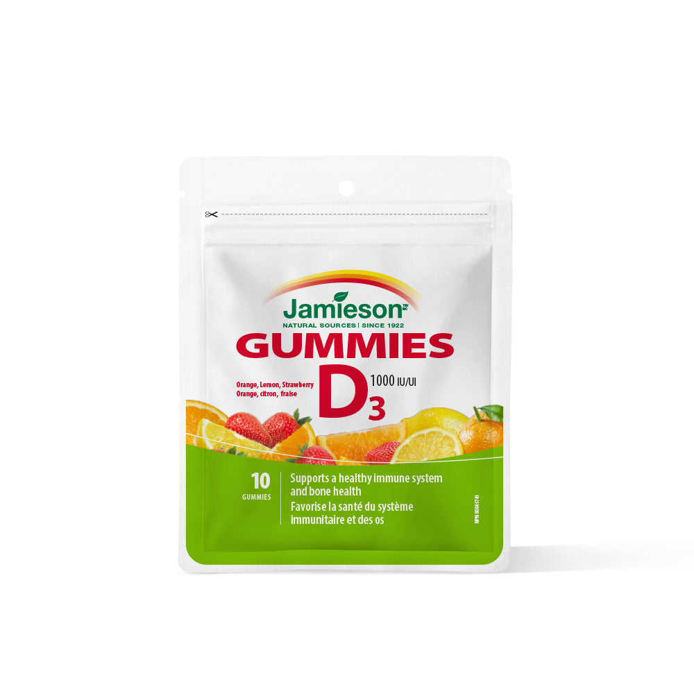 Image of Jamieson Vitamin D3 Gummies - 1000IU - 10 Pack, Multicolour_75587