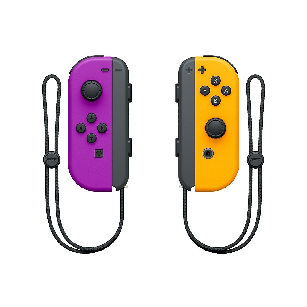 Nintendo Switch Joy Con Controller, Neon Purple/ Orange | staples.ca