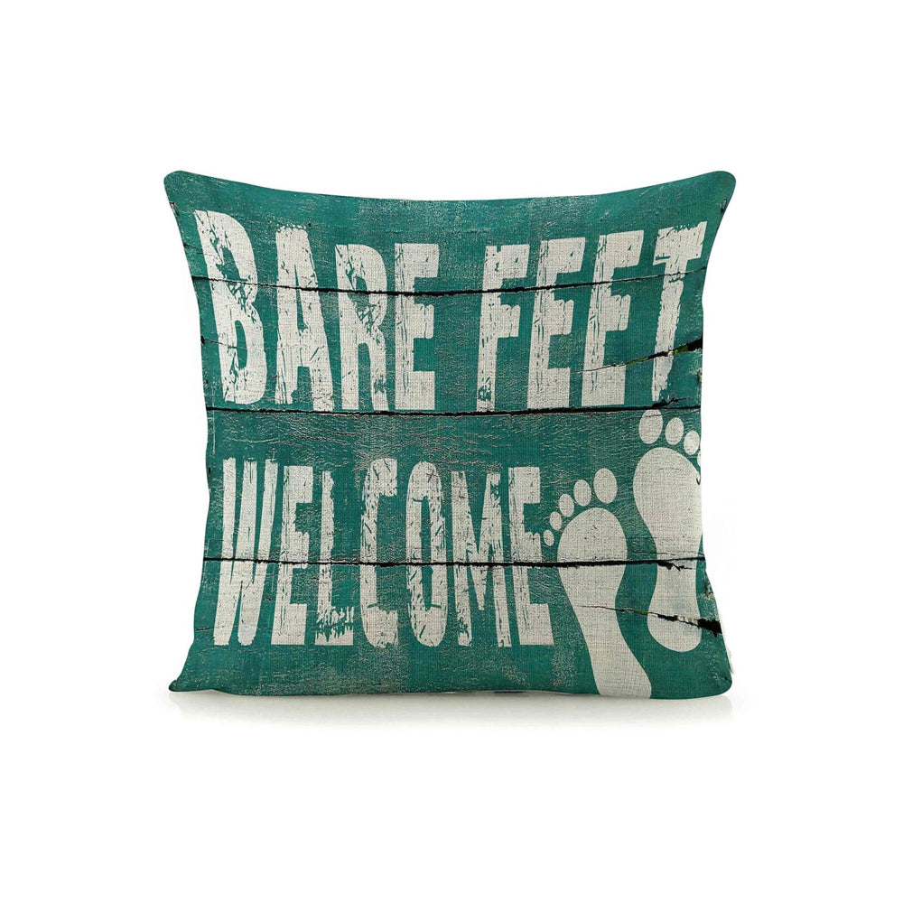 Image of Sign-A-Tology Bare Feet Pillow - 18" x 18"