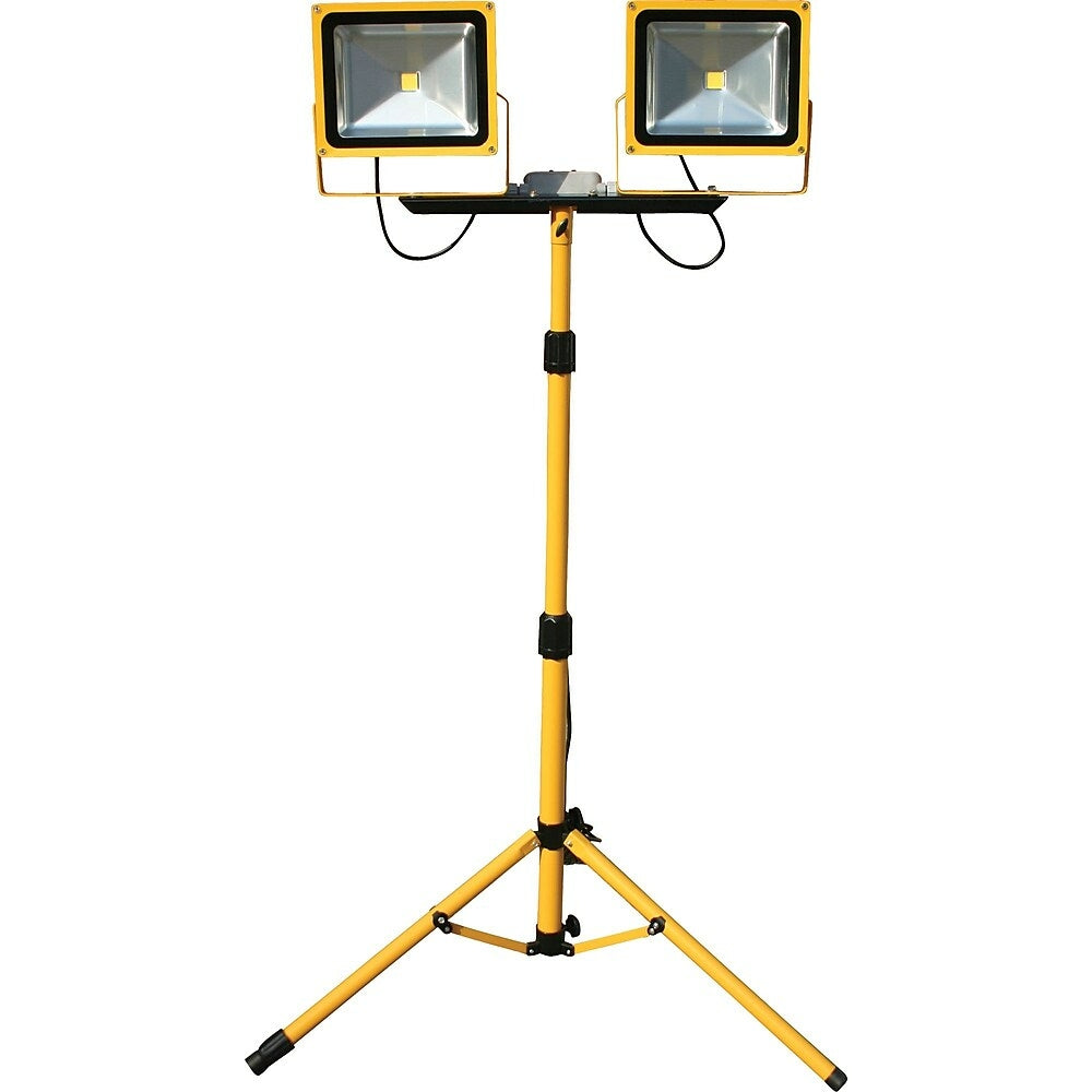 Image of Lind Equipment Beacon Light 50W LED Floodlights, Dual Head with Tripod