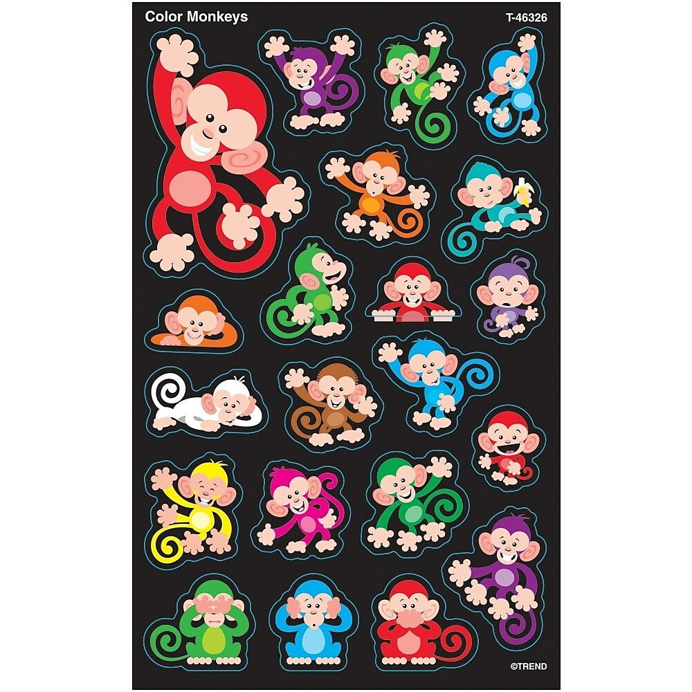 Image of TREND Color Monkeys superShapes Stickers Large, 168 Pack