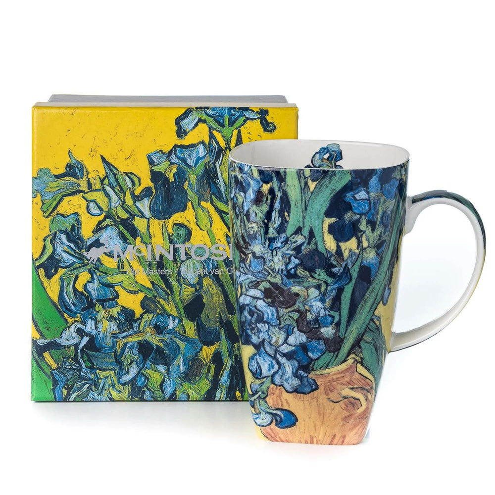 Image of McIntosh Van Gogh Irises Mug with Gift Box - 19.60oz