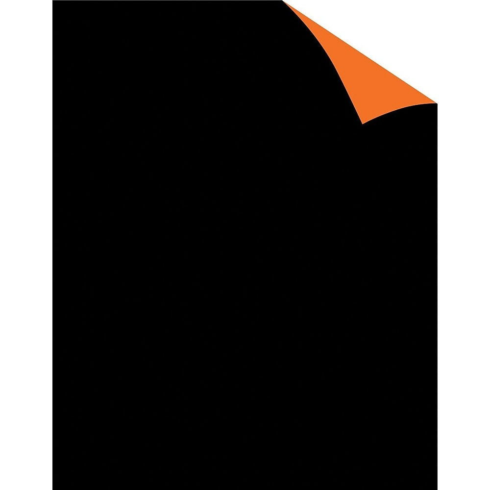 Image of Staples Two Cool Black/Orange Poster Board - 22" x 28"
