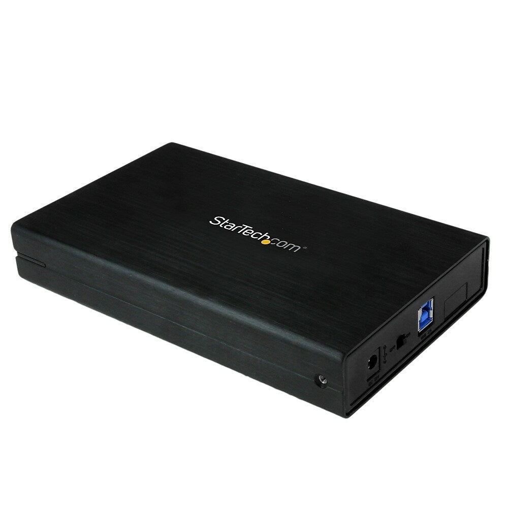 Image of Startech 3.5" USB 3.0 External SATA III Hard Drive Enclosure with UASP, Black