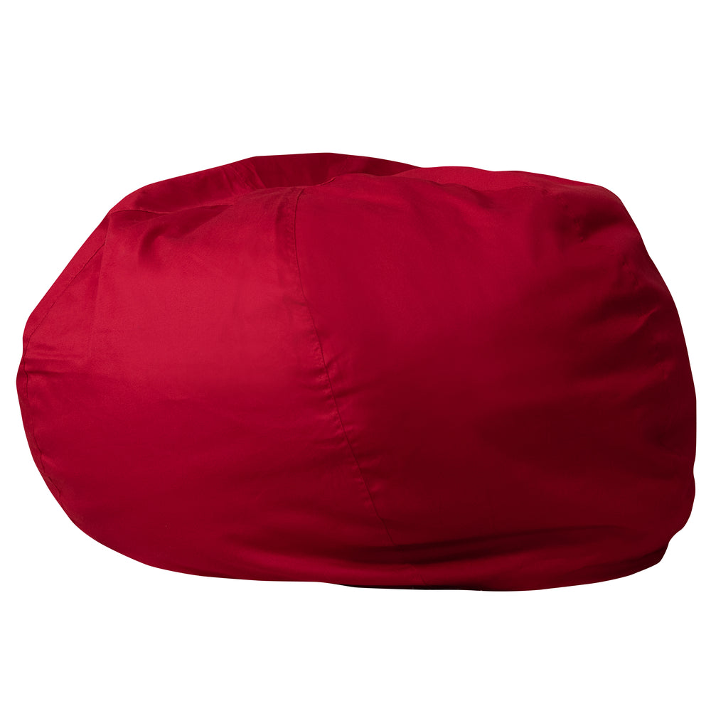 Image of Flash Furniture Oversized Solid Bean Bag Chair - Red