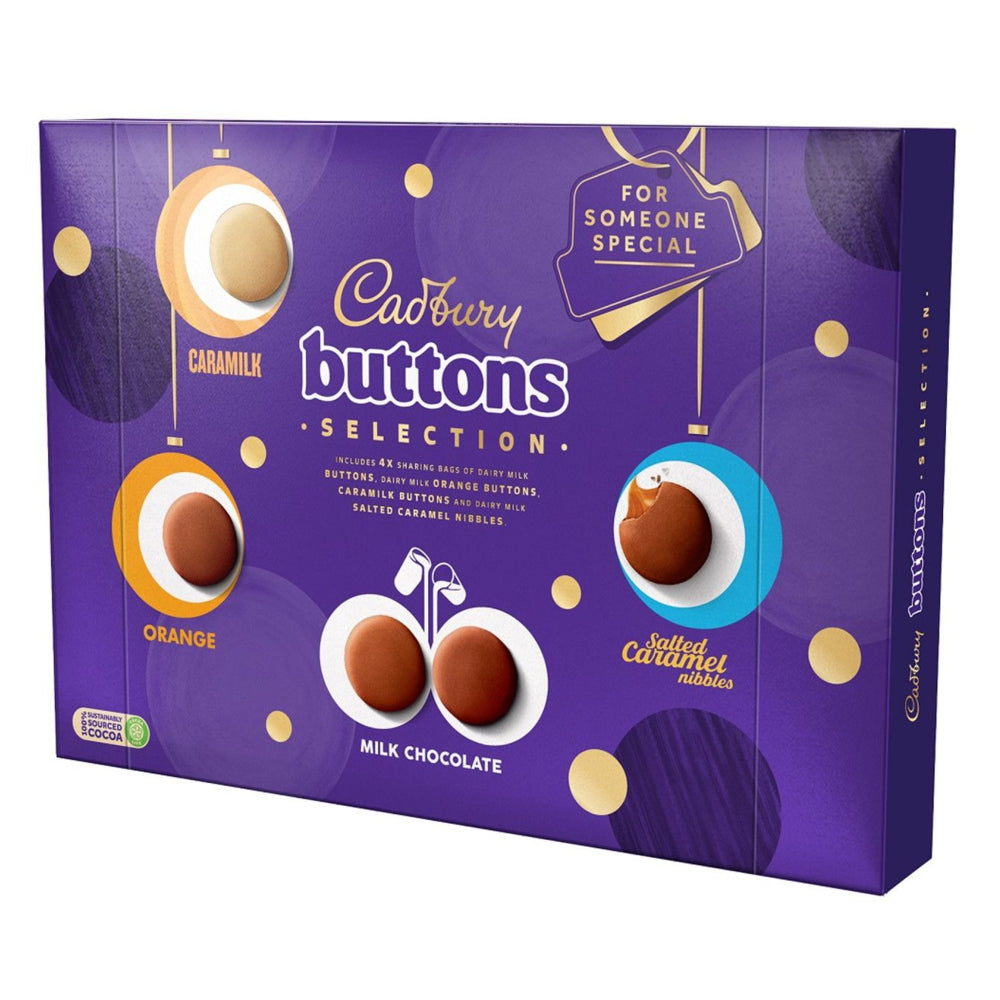 Image of Cadbury UK Mixed Buttons Selection Box - 375g