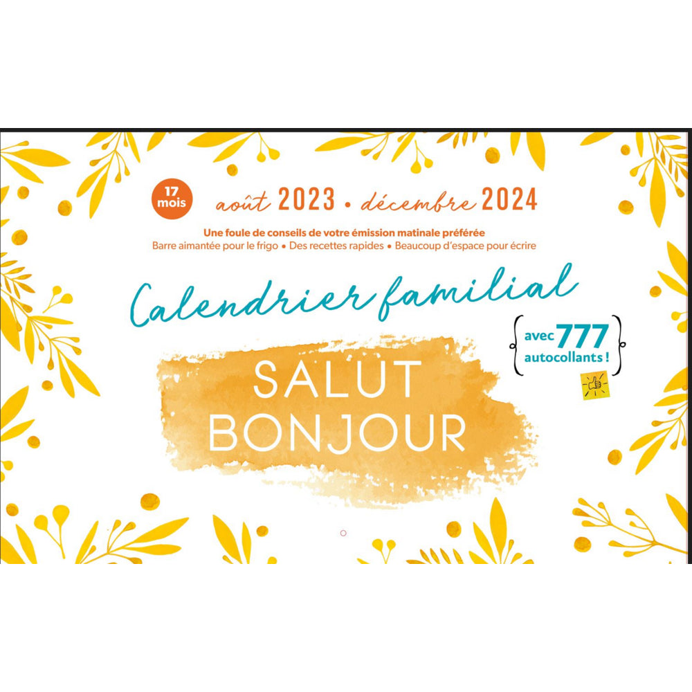 Image of Les editions de l'Homme - 2023-2024 Salut Bonjour Family Calendar - French