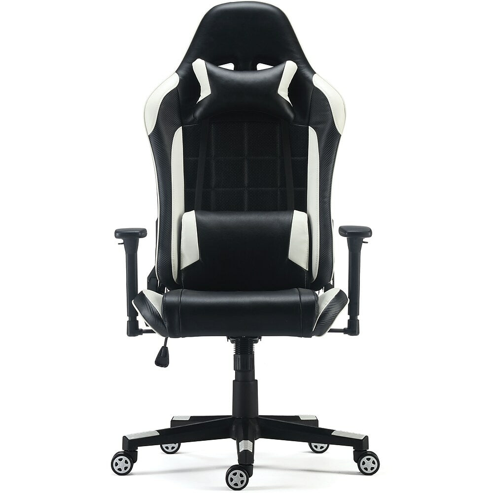 staples enhanced gaming chair white