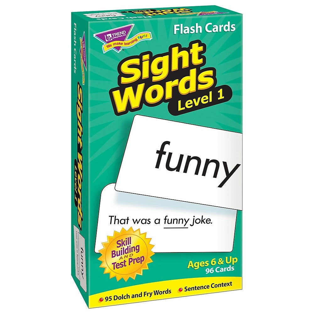 Image of TREND enterprises Inc. Sight Words - Level 1 Skill Drill Flash Cards - 96 Pack