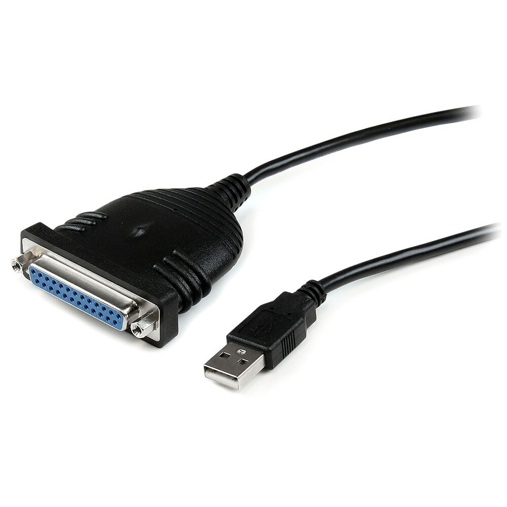 Image of StarTech USB to DB25 Parallel Printer Adapter Cable, M/F, 6 Ft., Black