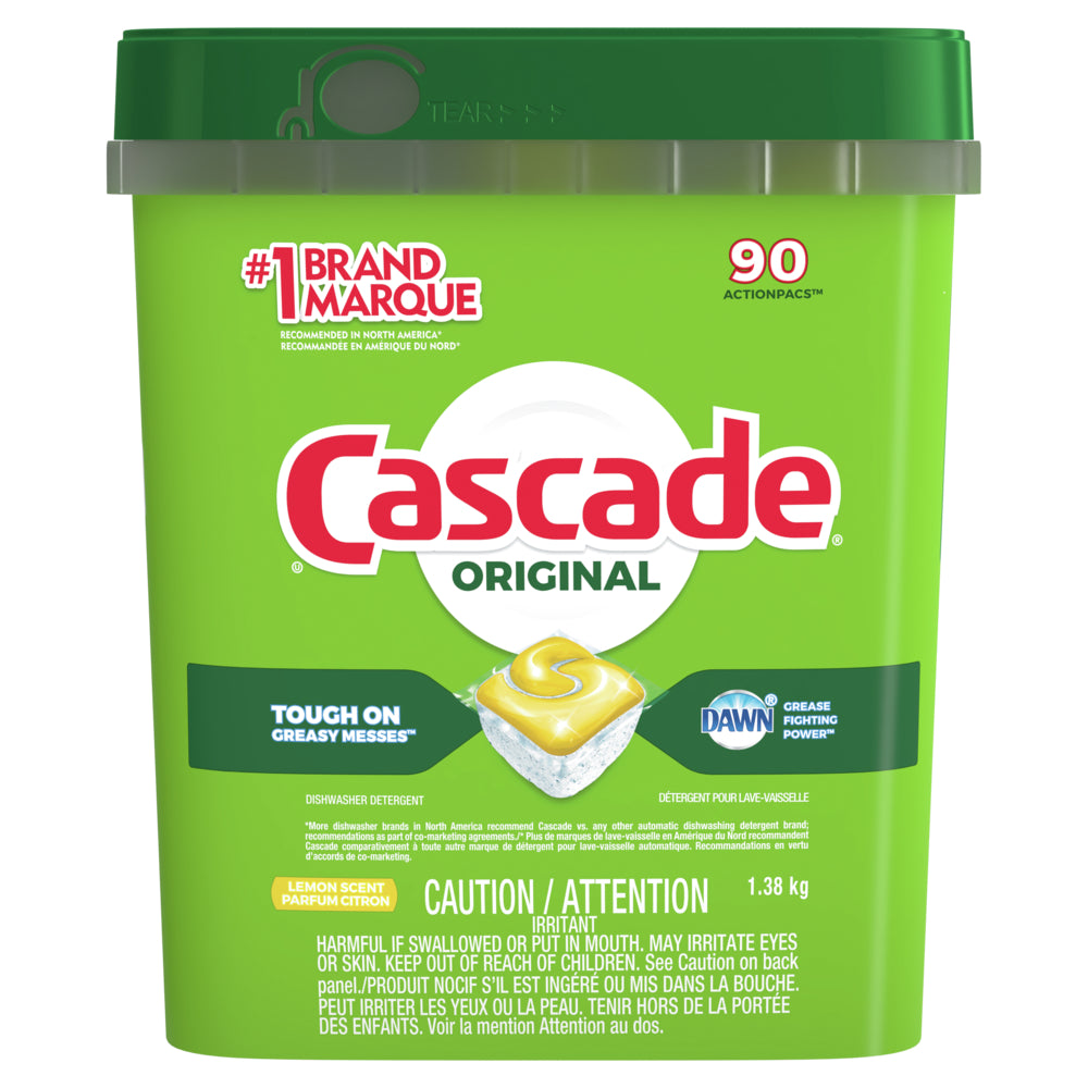 Image of Cascade ACTIONPACS Original - Lemon Scent - 90 Pack