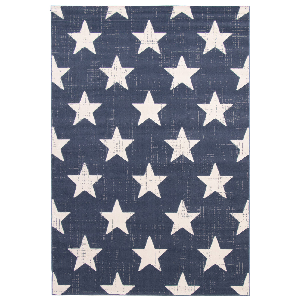 Image of eCarpetGallery Angel Rug - Navy - 3'11" x 5'7"