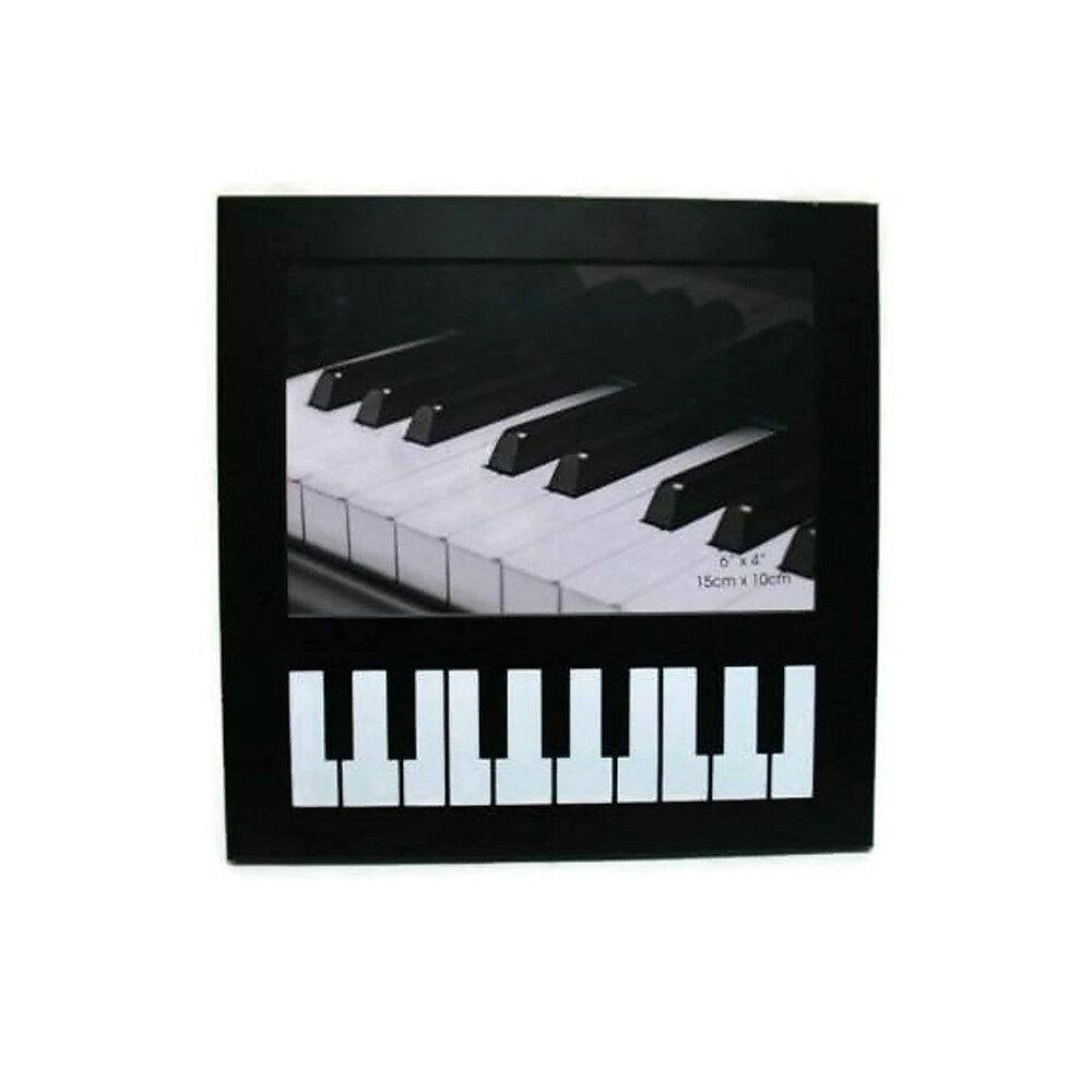 Image of Elegance Piano Photo Frame, 6"x4", Black