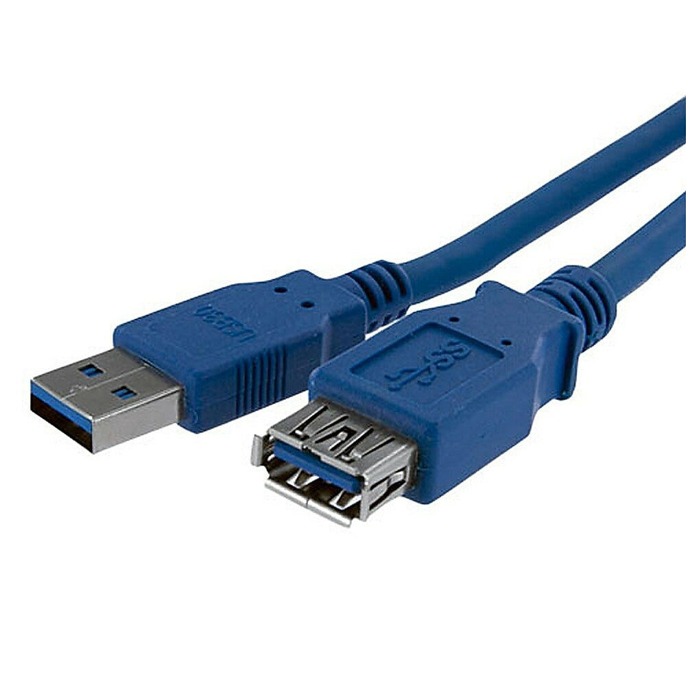 Image of StarTech Blue SuperSpeed USB 3.0 Extension Cable A to A, M/F, 1m